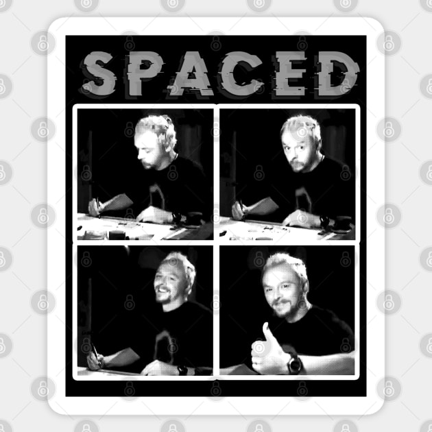 Spaced - Simon Pegg Meme Sticker by elevens.design